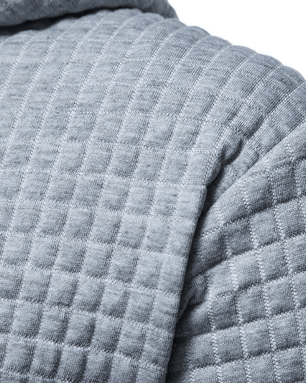 Sudadera Hombre Textura Waffle con Capucha – Confort Térmico y Estilo Urbano