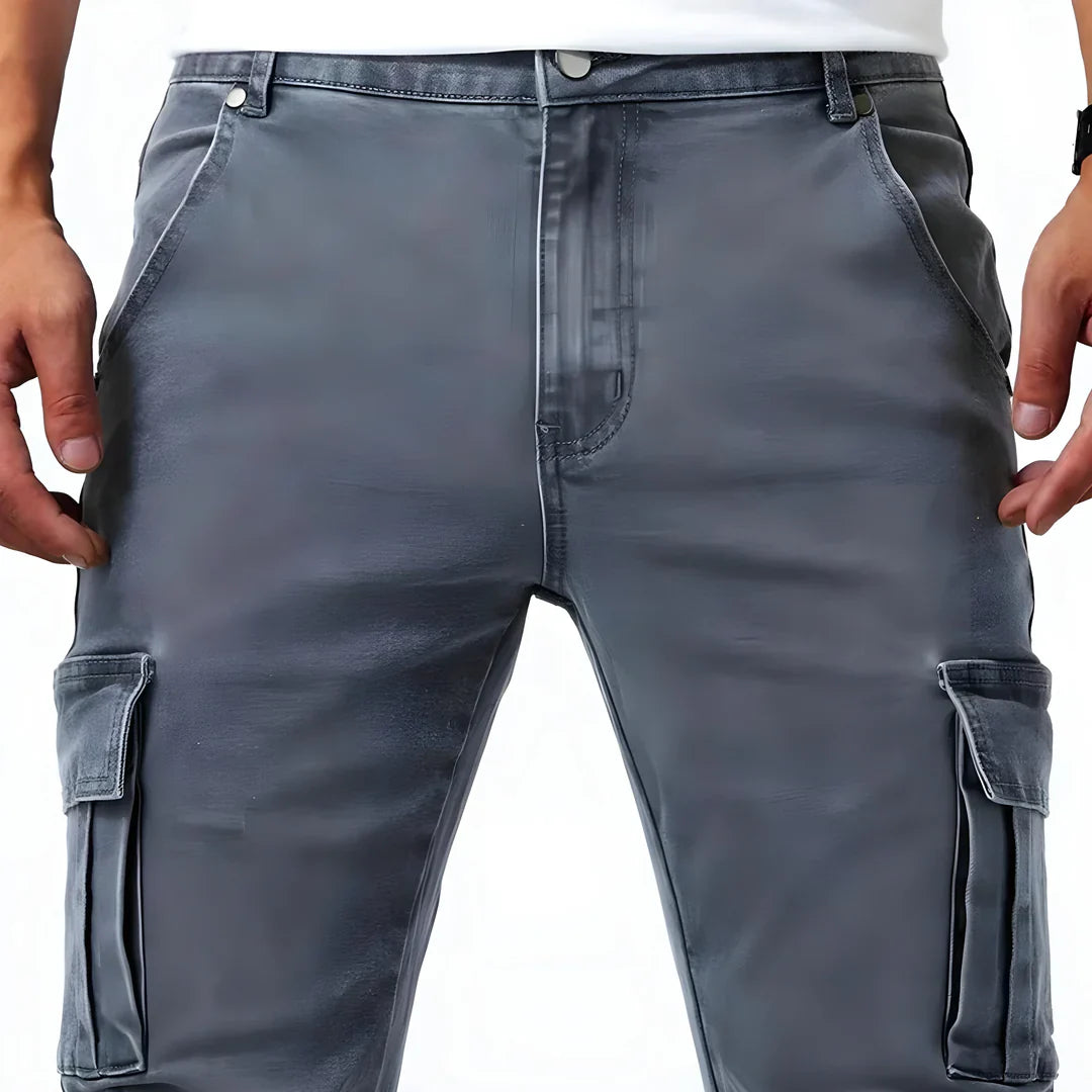 Pantalón Cargo Slim Fit Hombre – Estilo Urbano con Máxima Comodidad