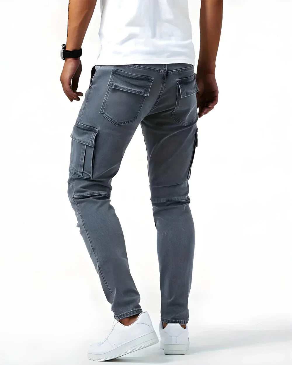 Pantalón Cargo Slim Fit Hombre – Estilo Urbano con Máxima Comodidad
