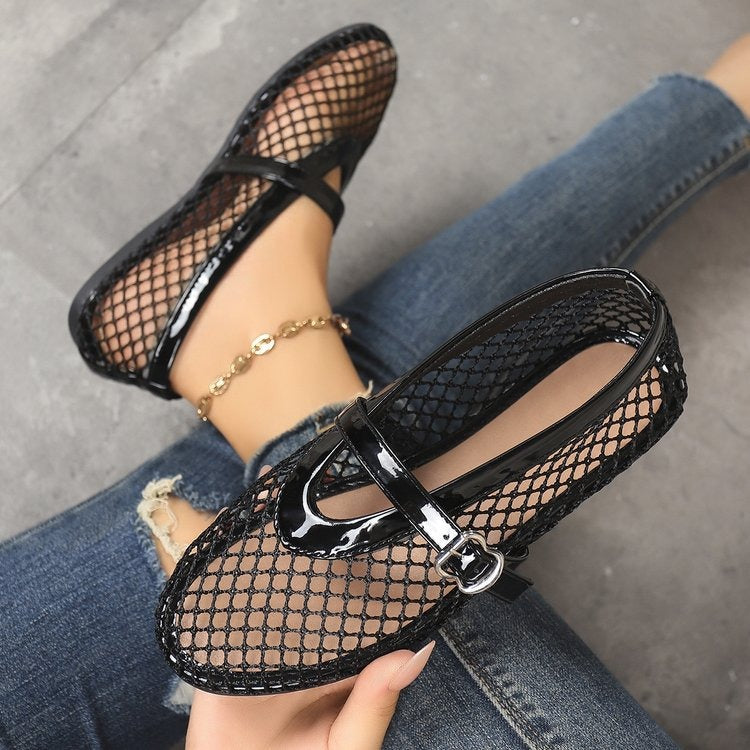 Bailarinas de rejilla Léna Mesh