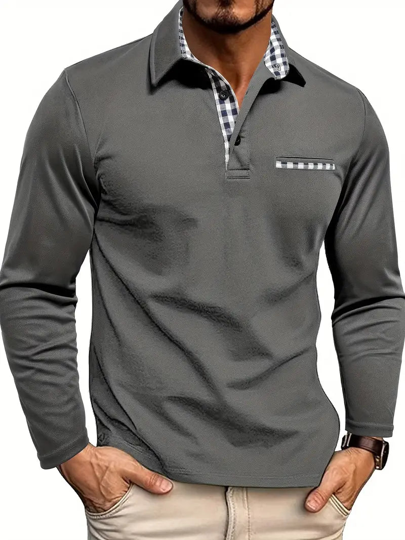 Polo Manga Larga Premium – Elegancia Casual con Ajuste Moderno